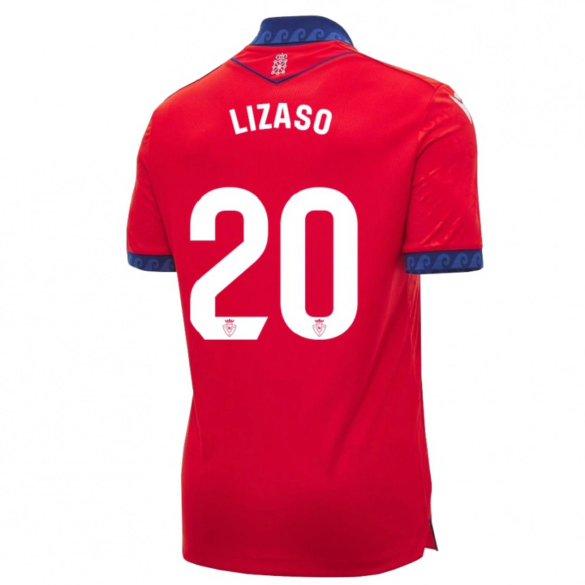 Danxen Dámské Iker Lizaso #20 Červená Tmavě Modrá Bílá Domů Hráčské Dresy 2026/27 Dres