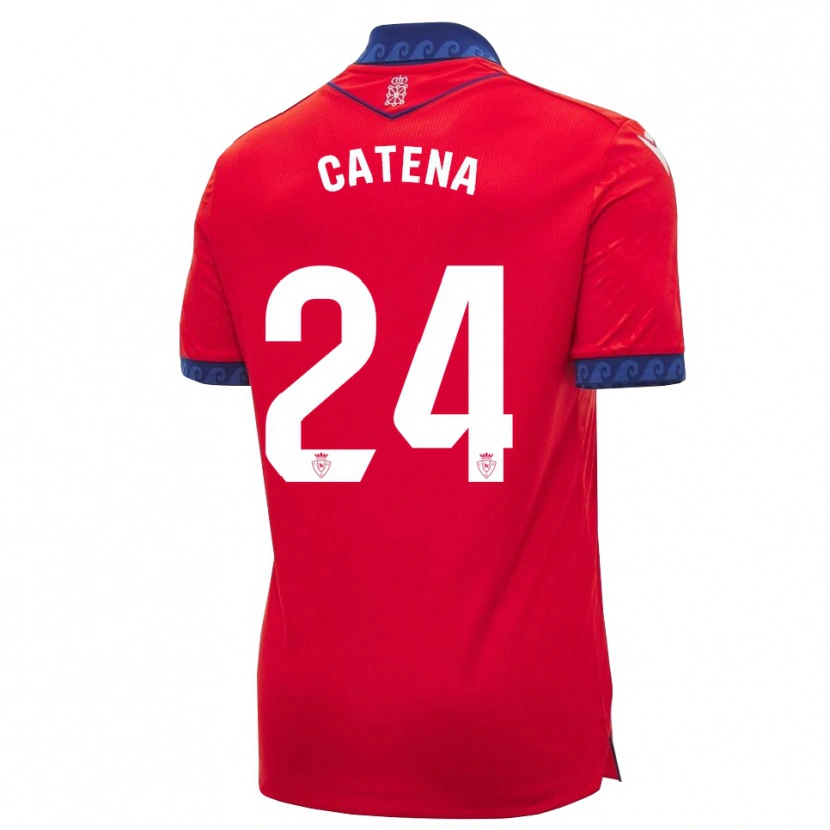 Danxen Dámské Alejandro Catena #24 Červená Tmavě Modrá Bílá Domů Hráčské Dresy 2026/27 Dres