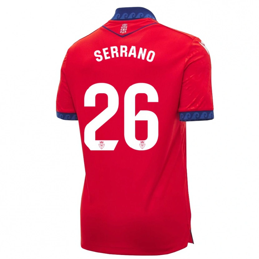 Danxen Dámské Mikel Serrano #26 Červená Tmavě Modrá Bílá Domů Hráčské Dresy 2026/27 Dres
