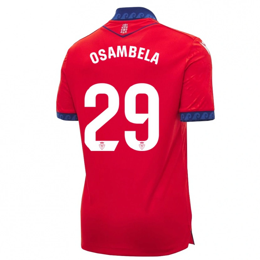 Danxen Dámské Asier Osambela #29 Červená Tmavě Modrá Bílá Domů Hráčské Dresy 2026/27 Dres