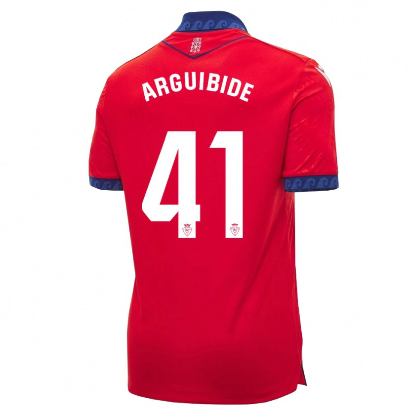Danxen Dámské Iñigo Arguibide #41 Červená Tmavě Modrá Bílá Domů Hráčské Dresy 2026/27 Dres