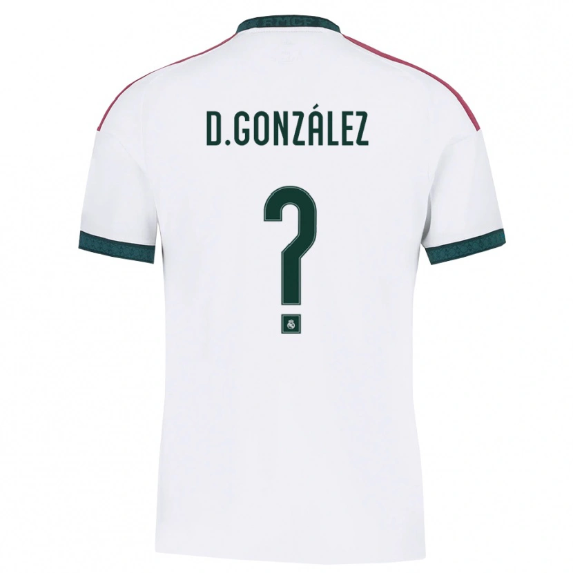 Danxen Dámské Daniel González #0 Tmavě Zelená Bílá Červená Domů Hráčské Dresy 2026/27 Dres