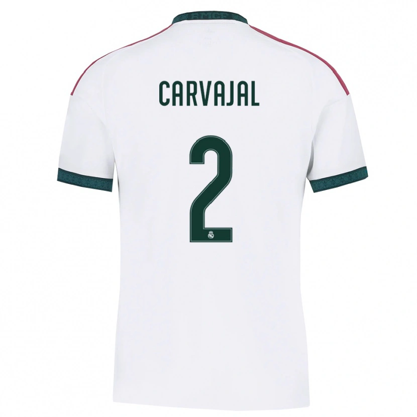 Danxen Dámské Daniel Carvajal #2 Tmavě Zelená Bílá Červená Domů Hráčské Dresy 2026/27 Dres