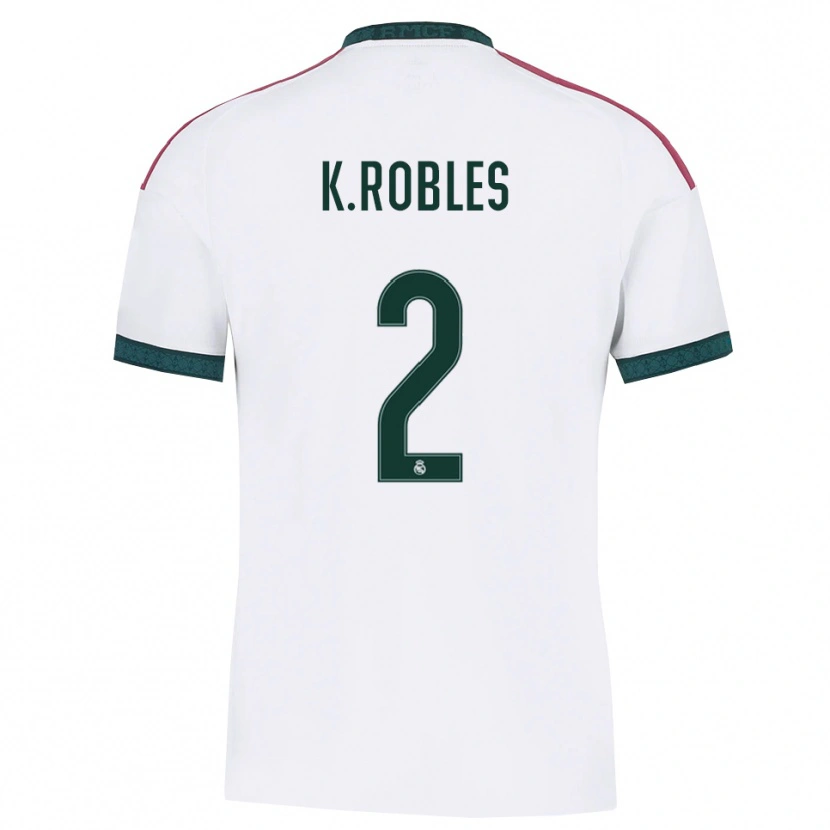 Danxen Dámské Kenti Robles #2 Tmavě Zelená Bílá Červená Domů Hráčské Dresy 2026/27 Dres