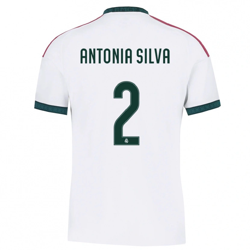 Danxen Dámské Antônia Silva #2 Tmavě Zelená Bílá Červená Domů Hráčské Dresy 2026/27 Dres