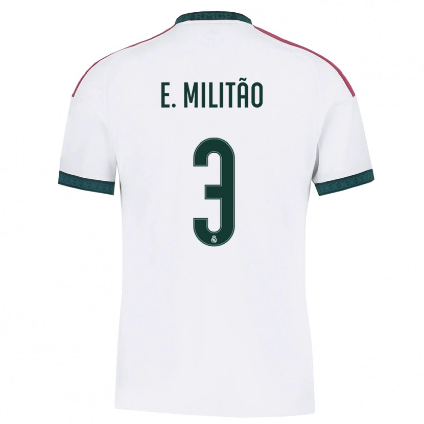Danxen Dámské Éder Militão #3 Tmavě Zelená Bílá Červená Domů Hráčské Dresy 2026/27 Dres