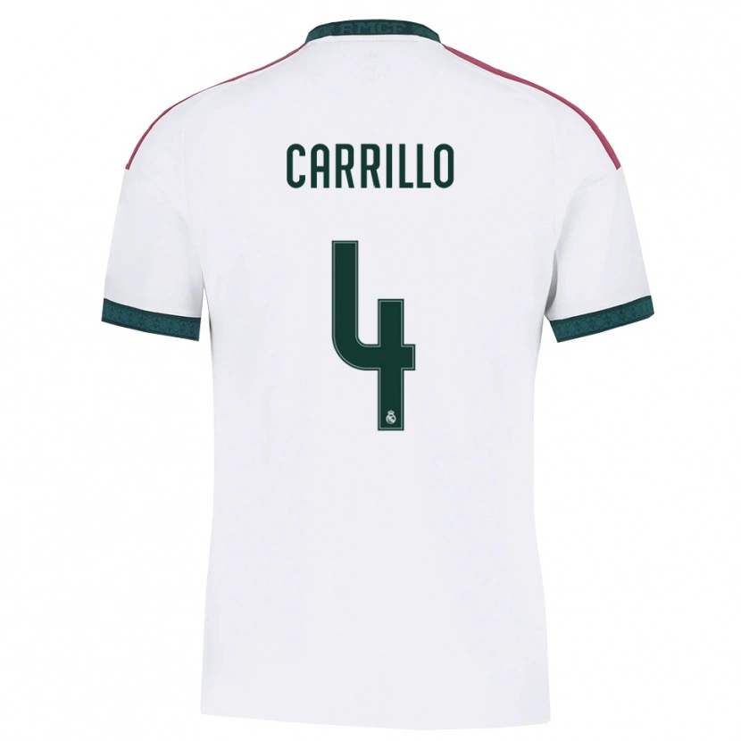 Danxen Dámské Alvaro Carrillo #4 Tmavě Zelená Bílá Červená Domů Hráčské Dresy 2026/27 Dres