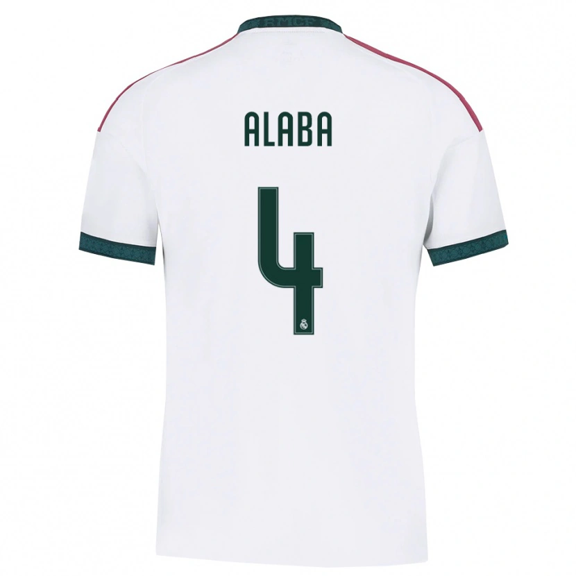 Danxen Dámské David Alaba #4 Tmavě Zelená Bílá Červená Domů Hráčské Dresy 2026/27 Dres