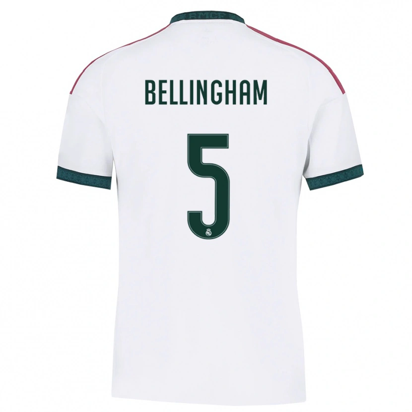 Danxen Dámské Jude Bellingham #5 Tmavě Zelená Bílá Červená Domů Hráčské Dresy 2026/27 Dres