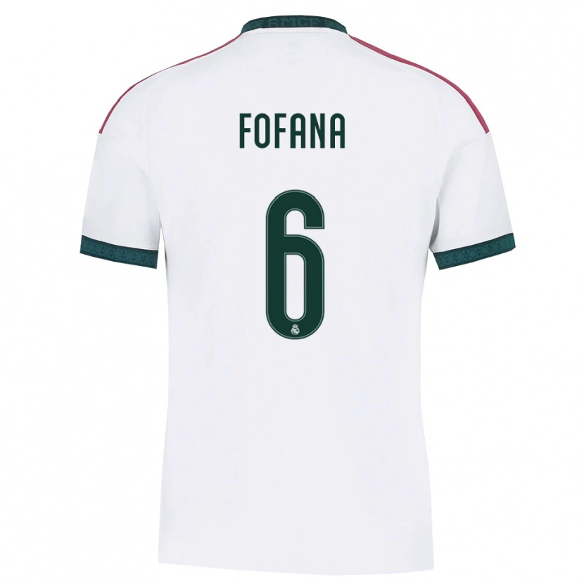 Danxen Dámské Cherif Fofana #6 Tmavě Zelená Bílá Červená Domů Hráčské Dresy 2026/27 Dres