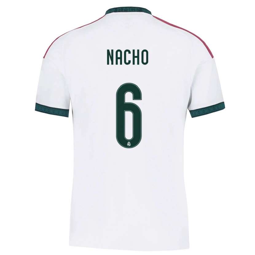 Danxen Dámské Nacho Fernandez #6 Tmavě Zelená Bílá Červená Domů Hráčské Dresy 2026/27 Dres