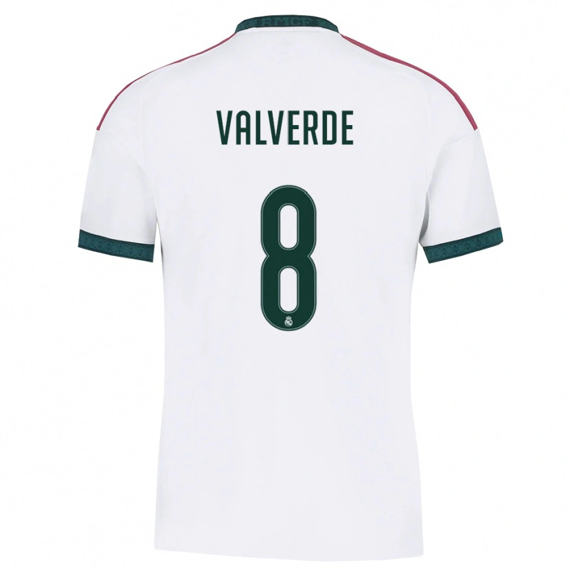 Danxen Dámské Federico Valverde #8 Tmavě Zelená Bílá Červená Domů Hráčské Dresy 2026/27 Dres