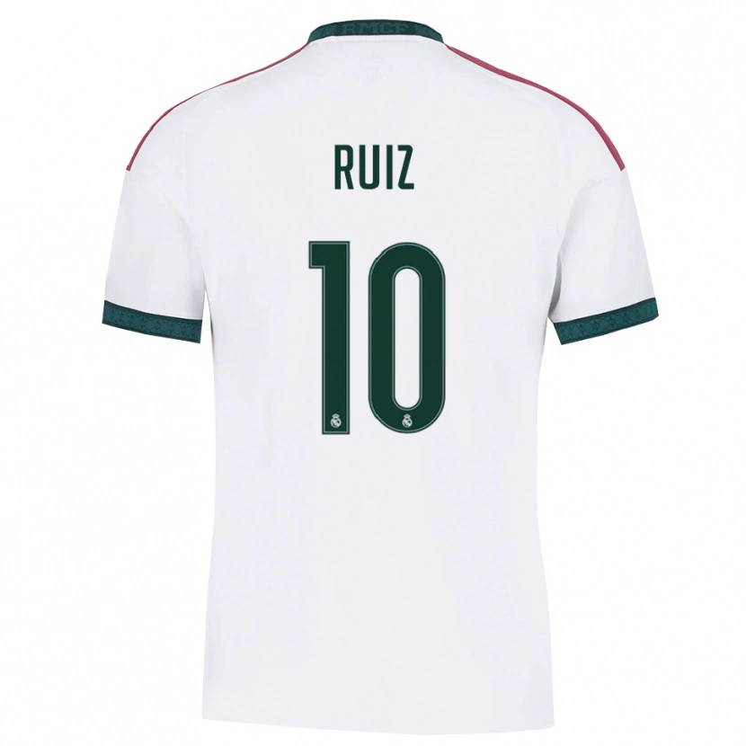 Danxen Dámské Alberto Ruiz #10 Tmavě Zelená Bílá Červená Domů Hráčské Dresy 2026/27 Dres