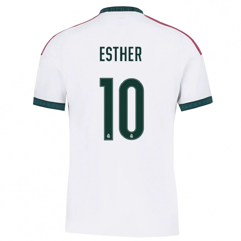 Danxen Dámské Esther Gonzalez #10 Tmavě Zelená Bílá Červená Domů Hráčské Dresy 2026/27 Dres