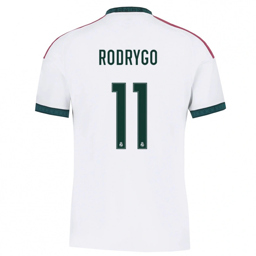 Danxen Dámské Rodrygo Silva De Goes #11 Tmavě Zelená Bílá Červená Domů Hráčské Dresy 2026/27 Dres
