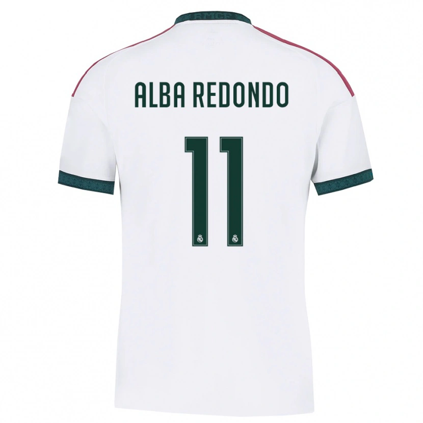 Danxen Dámské Alba Redondo #11 Tmavě Zelená Bílá Červená Domů Hráčské Dresy 2026/27 Dres