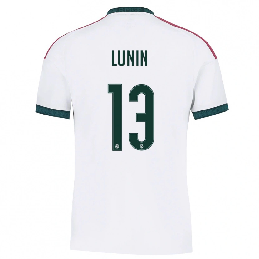 Danxen Dámské Andriy Lunin #13 Tmavě Zelená Bílá Červená Domů Hráčské Dresy 2026/27 Dres