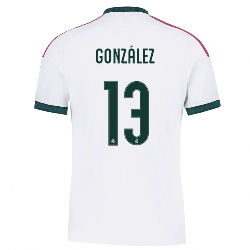 Danxen Dámské Álvaro González #13 Tmavě Zelená Bílá Červená Domů Hráčské Dresy 2026/27 Dres