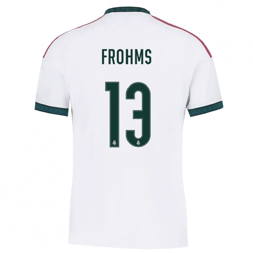 Danxen Dámské Merle Frohms #13 Tmavě Zelená Bílá Červená Domů Hráčské Dresy 2026/27 Dres