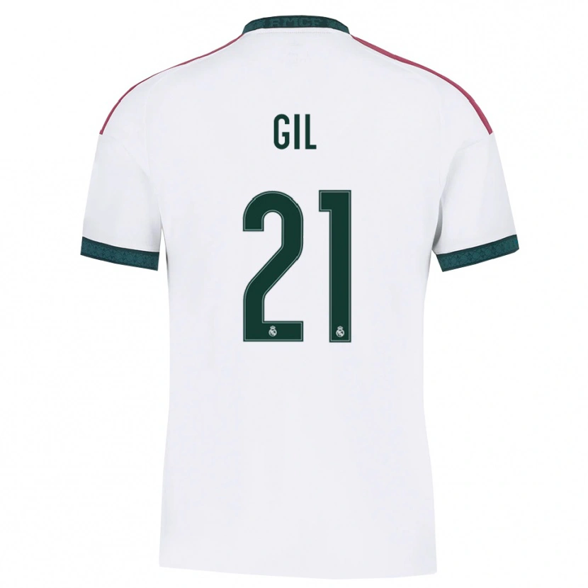 Danxen Dámské Iker Gil #21 Tmavě Zelená Bílá Červená Domů Hráčské Dresy 2026/27 Dres