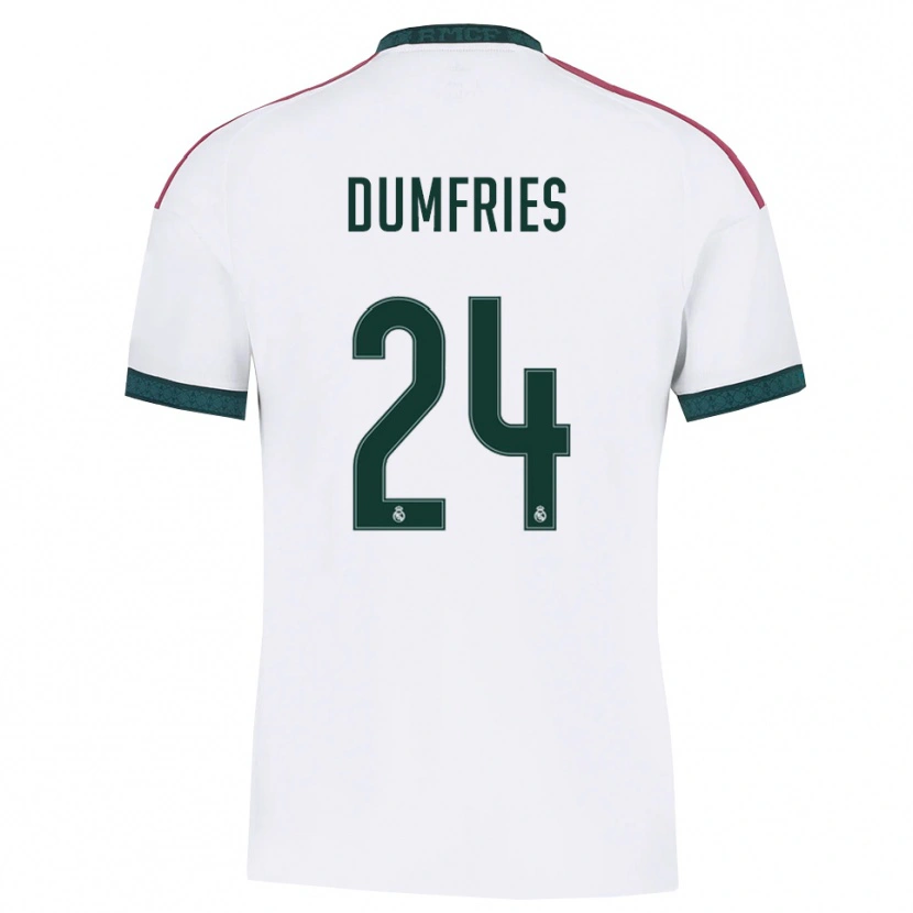 Danxen Dámské Denzel Dumfries #24 Tmavě Zelená Bílá Červená Domů Hráčské Dresy 2026/27 Dres