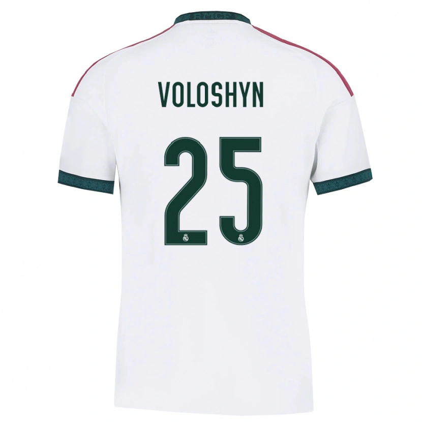 Danxen Dámské Ilya Voloshyn #25 Tmavě Zelená Bílá Červená Domů Hráčské Dresy 2026/27 Dres