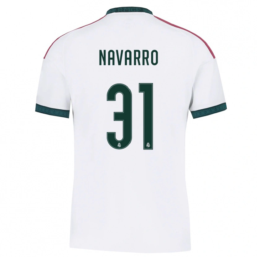 Danxen Dámské Javi Navarro #31 Tmavě Zelená Bílá Červená Domů Hráčské Dresy 2026/27 Dres