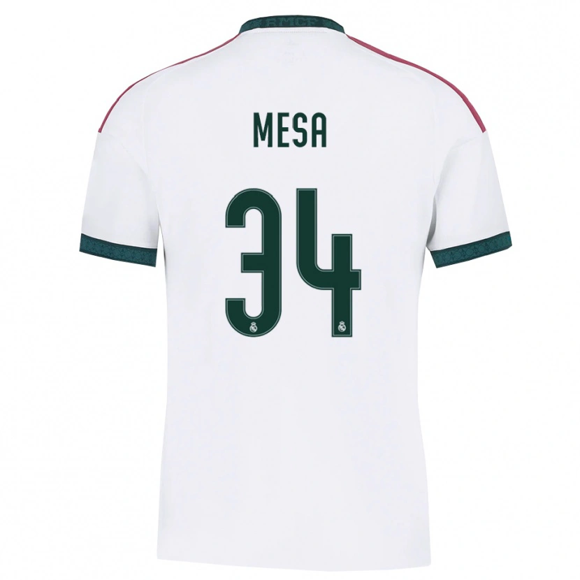 Danxen Dámské Óscar Mesa #34 Tmavě Zelená Bílá Červená Domů Hráčské Dresy 2026/27 Dres