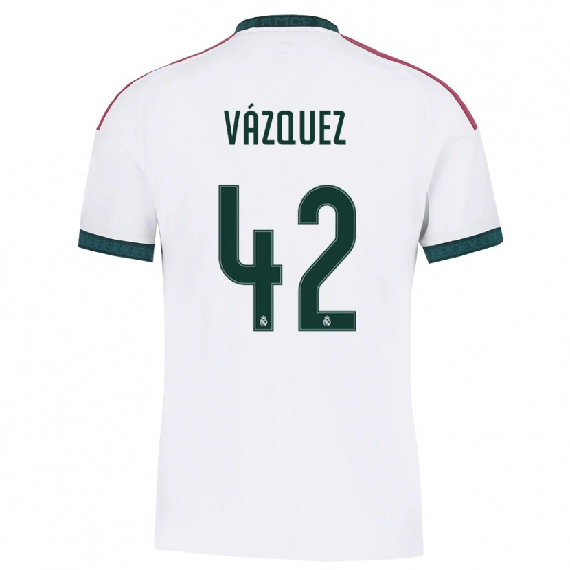 Danxen Dámské Erik Vázquez #42 Tmavě Zelená Bílá Červená Domů Hráčské Dresy 2026/27 Dres