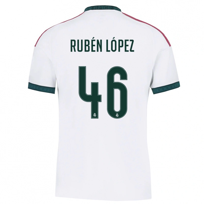 Danxen Dámské Rubén López #46 Tmavě Zelená Bílá Červená Domů Hráčské Dresy 2026/27 Dres