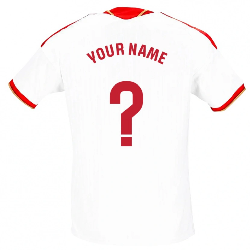 Danxen Dámské Tvé Jméno #0 Bílá Červená Domů Hráčské Dresy 2026/27 Dres