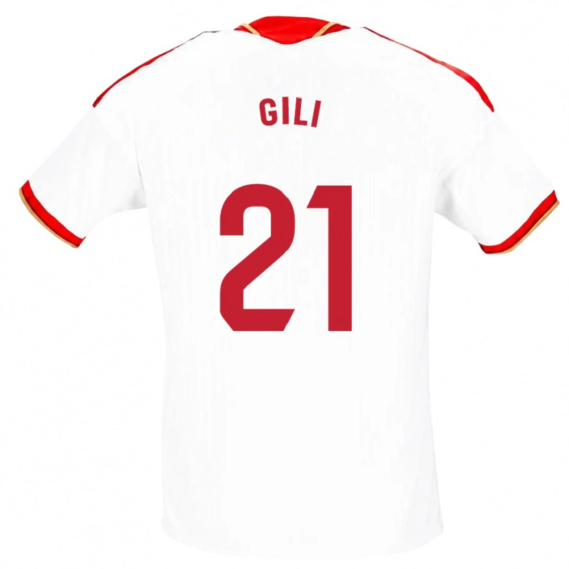Danxen Dámské Gemma Gili #21 Bílá Červená Domů Hráčské Dresy 2026/27 Dres