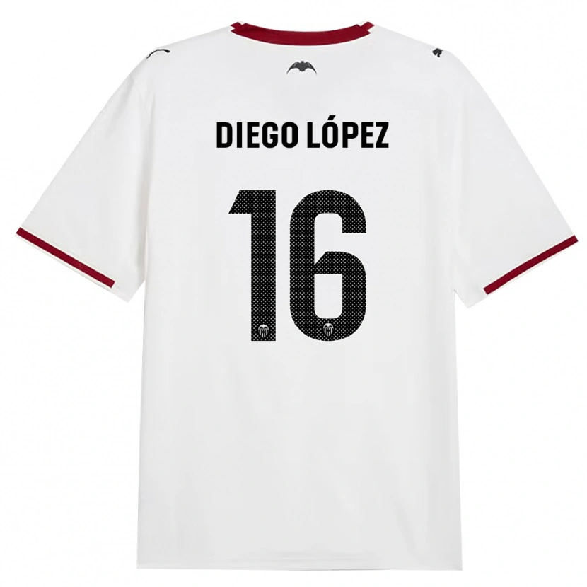 Danxen Dámské Diego López #16 Černá Bílá Červená Žlutá Domů Hráčské Dresy 2026/27 Dres
