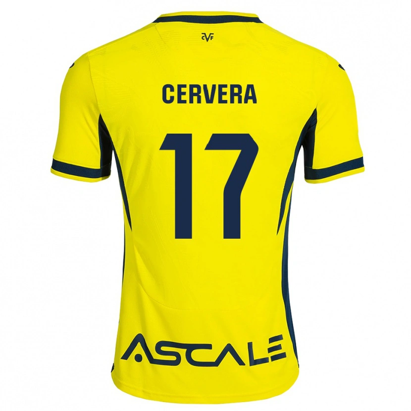 Danxen Dámské Mario Cervera #17 Žlutá Černá Červená Domů Hráčské Dresy 2026/27 Dres
