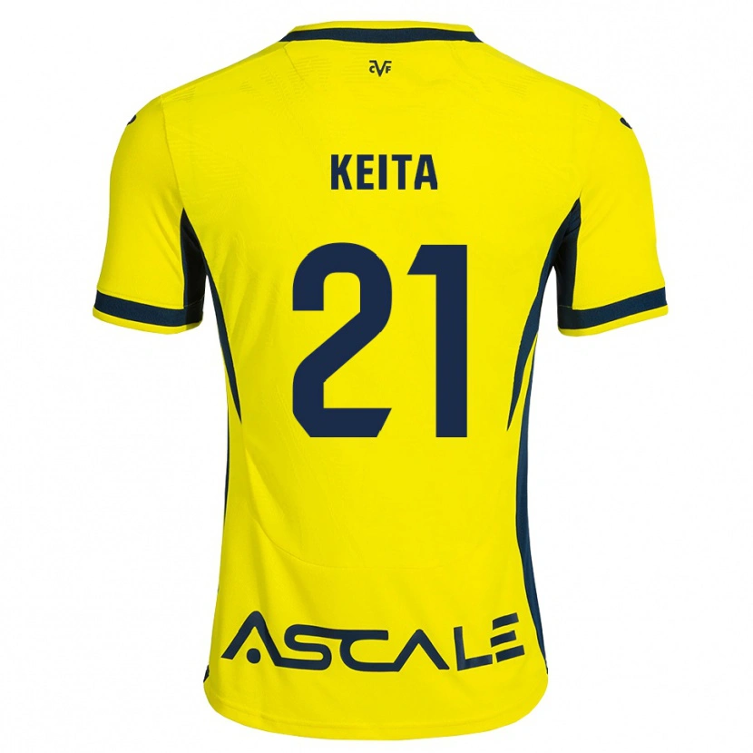 Danxen Dámské Manfa Keita #21 Žlutá Černá Červená Domů Hráčské Dresy 2026/27 Dres