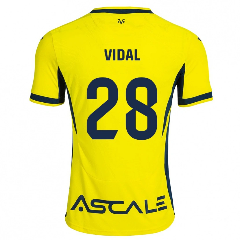 Danxen Dámské Aran Vidal #28 Žlutá Černá Červená Domů Hráčské Dresy 2026/27 Dres