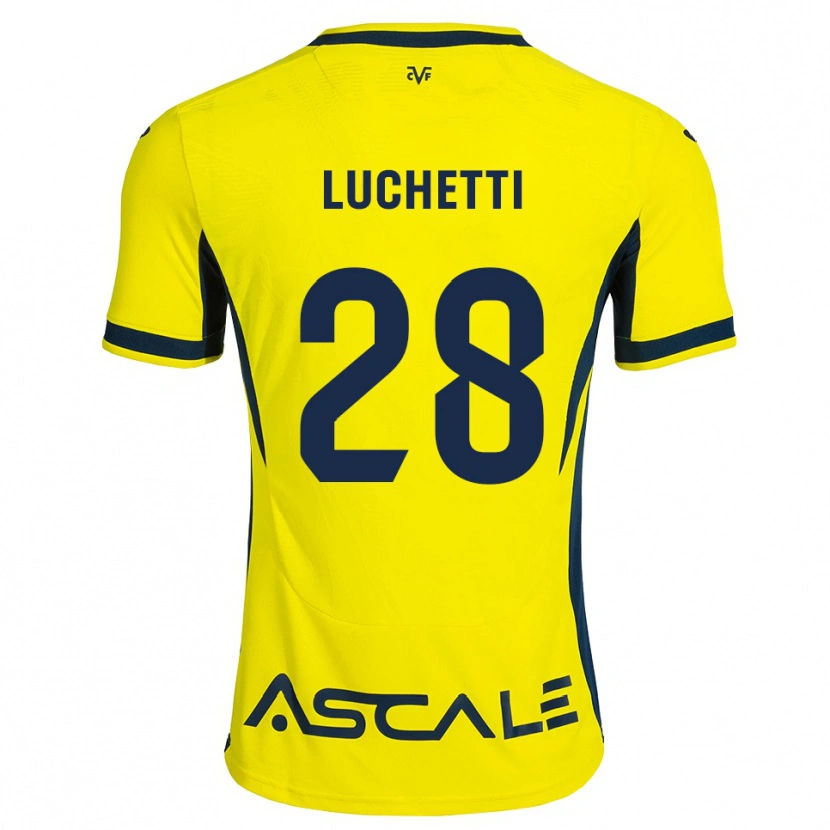 Danxen Dámské Danilo Luchetti #28 Žlutá Černá Červená Domů Hráčské Dresy 2026/27 Dres