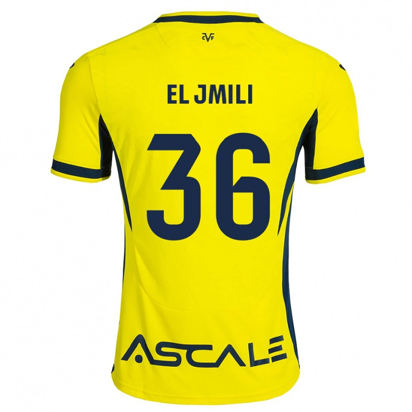 Danxen Dámské Nizar El Jmili #36 Žlutá Černá Červená Domů Hráčské Dresy 2026/27 Dres