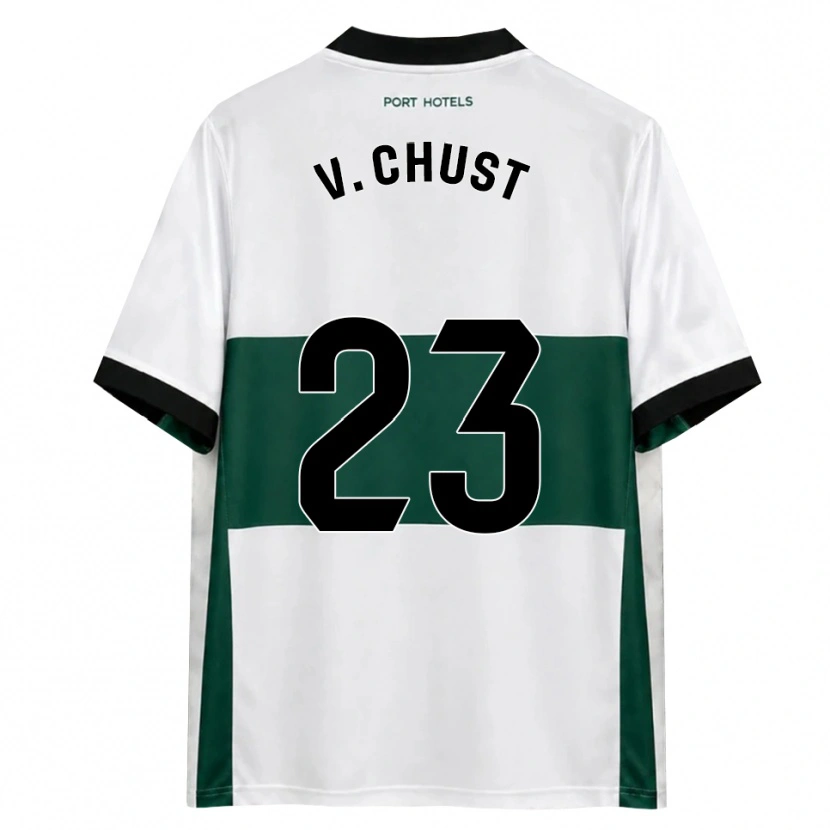 Danxen Dámské Víctor Chust #23 Zelená Bílá Červená Domů Hráčské Dresy 2026/27 Dres