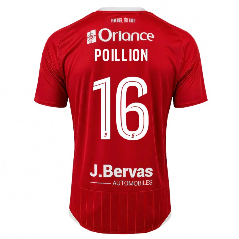 Danxen Dámské Noé Poillion #16 Bílá Červená Domů Hráčské Dresy 2026/27 Dres