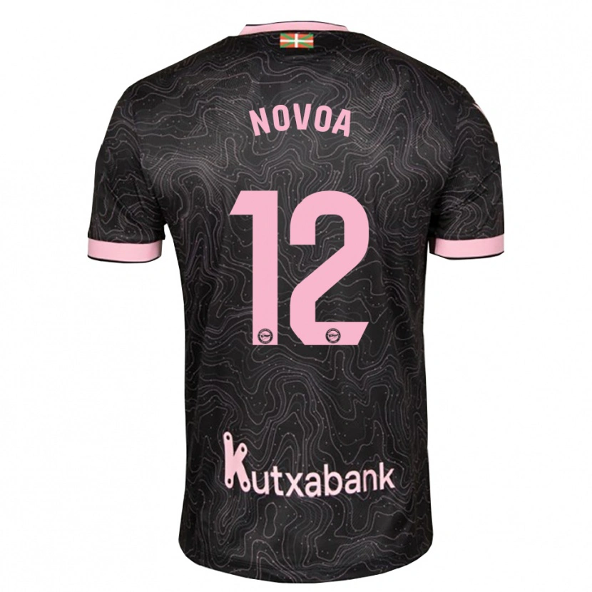 Danxen Dámské Hugo Novoa #12 Černá Růžová Daleko Hráčské Dresy 2026/27 Dres