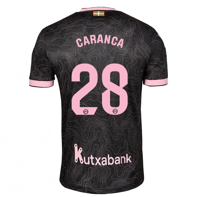 Danxen Dámské Sara Caranca #28 Černá Růžová Daleko Hráčské Dresy 2026/27 Dres