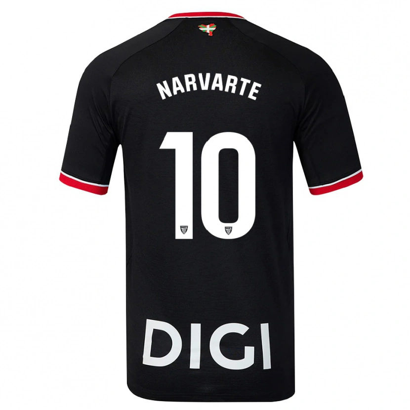 Danxen Dámské Danel Narvarte #10 Černá Bílá Červená Daleko Hráčské Dresy 2026/27 Dres