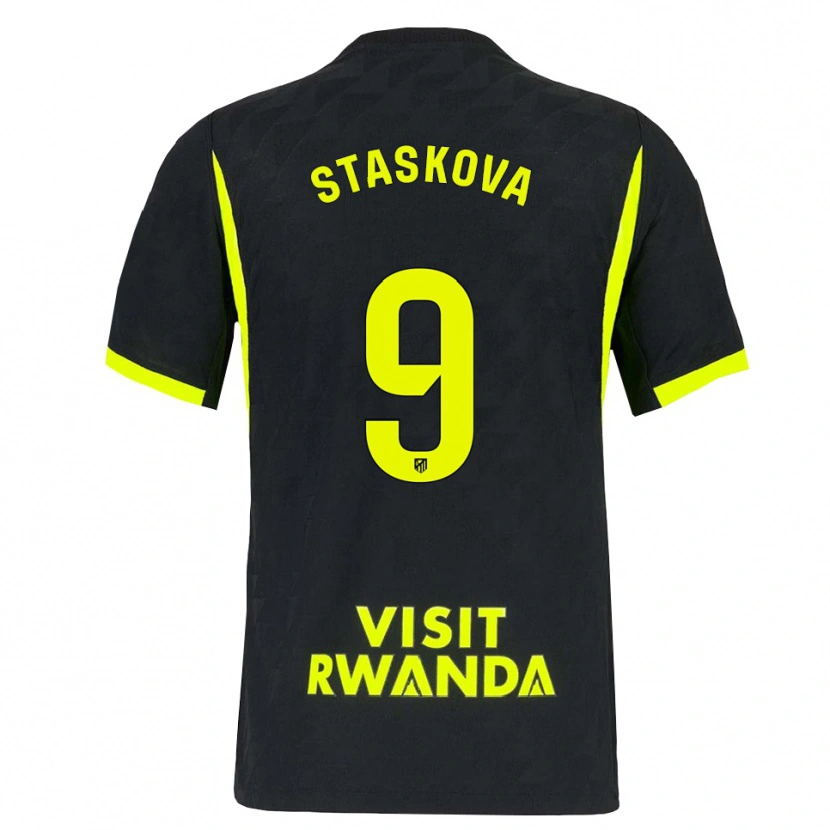 Danxen Dámské Andrea Staskova #9 Jasně Zelená Černá Daleko Hráčské Dresy 2026/27 Dres