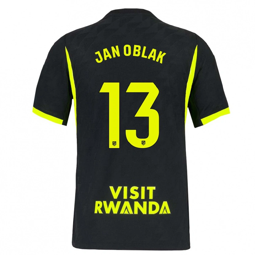 Danxen Dámské Jan Oblak #13 Jasně Zelená Černá Daleko Hráčské Dresy 2026/27 Dres