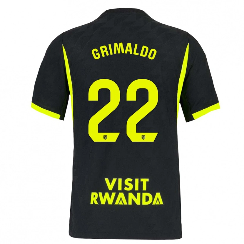 Danxen Dámské Alejandro Grimaldo #22 Jasně Zelená Černá Daleko Hráčské Dresy 2026/27 Dres