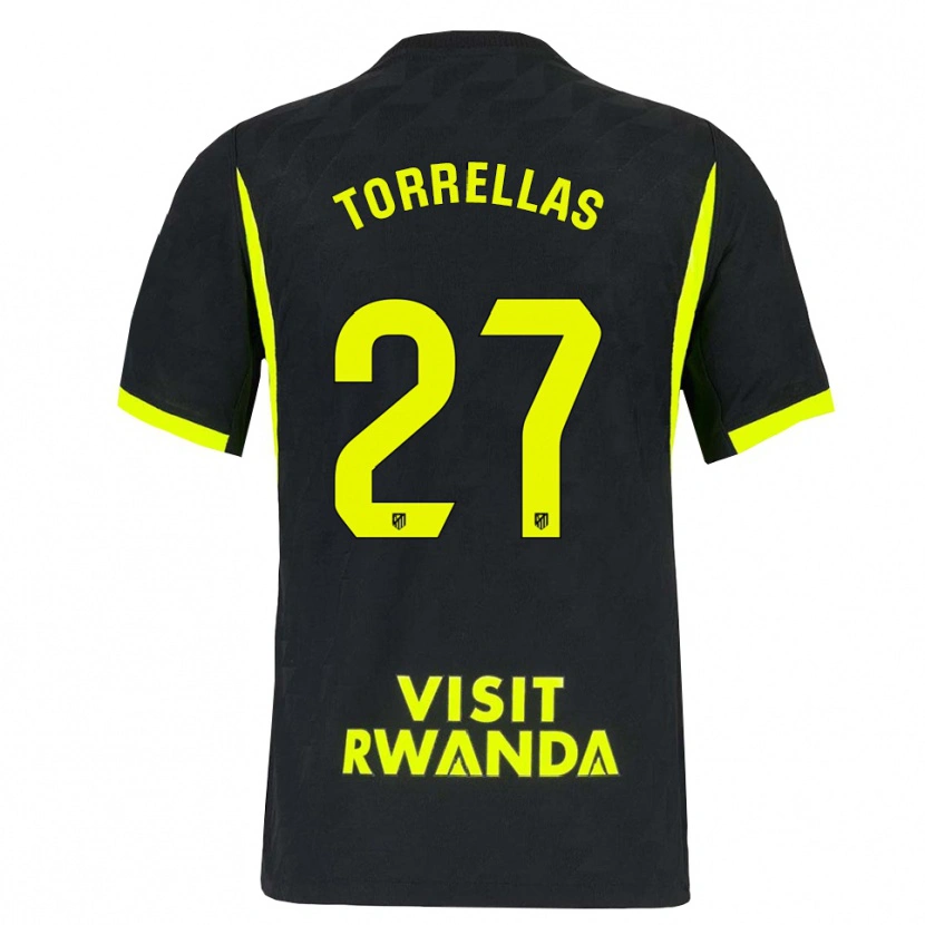 Danxen Dámské Óscar Torrellas #27 Jasně Zelená Černá Daleko Hráčské Dresy 2026/27 Dres