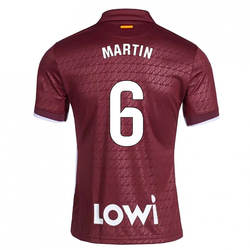 Danxen Dámské Mario Martín #6 Tmavě Červená Bílá Daleko Hráčské Dresy 2026/27 Dres