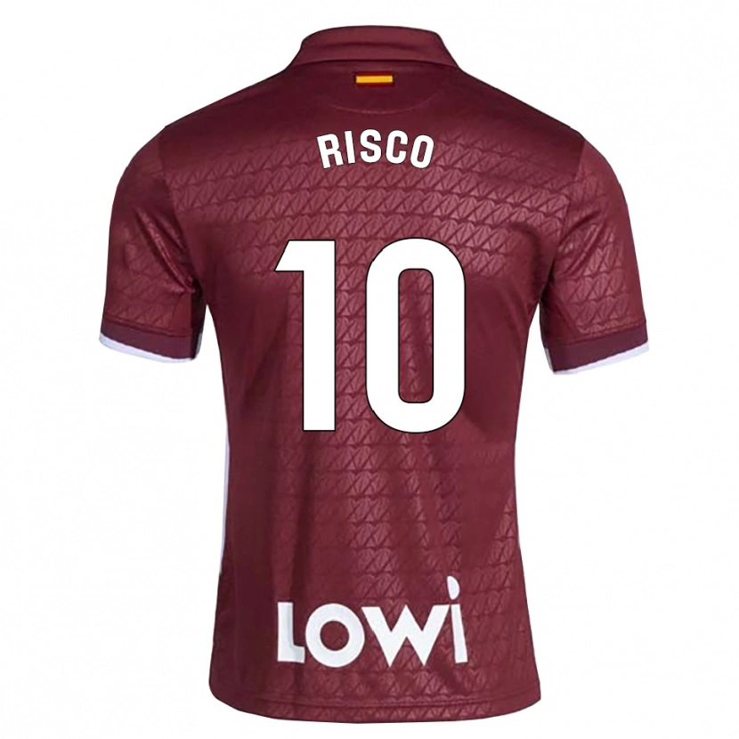 Danxen Dámské Alberto Risco #10 Tmavě Červená Bílá Daleko Hráčské Dresy 2026/27 Dres