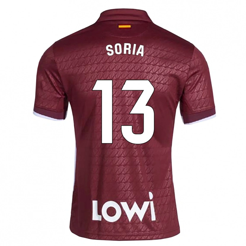 Danxen Dámské David Soria #13 Tmavě Červená Bílá Daleko Hráčské Dresy 2026/27 Dres